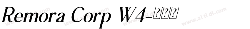 Remora Corp W4字体转换